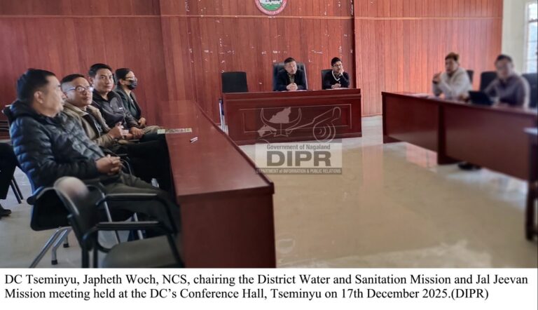 DWSM, JJM Review Meeting Emphasizes Inter-Departmental Coordination in Tseminyu