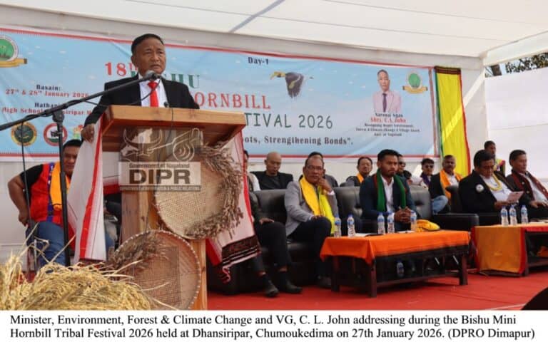 18th BISHU MINI HORNBILL TRIBAL FESTIVAL 2026 BEGINS AT CHÜMOUKEDIMA