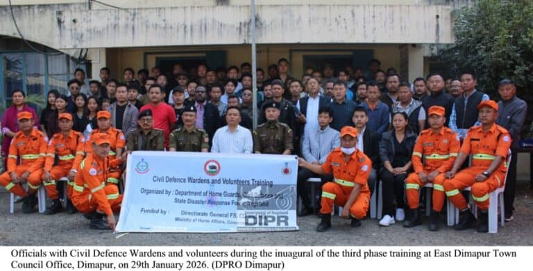 Civil Defence Wardens and Volunteers Training Held in East Dimapur
