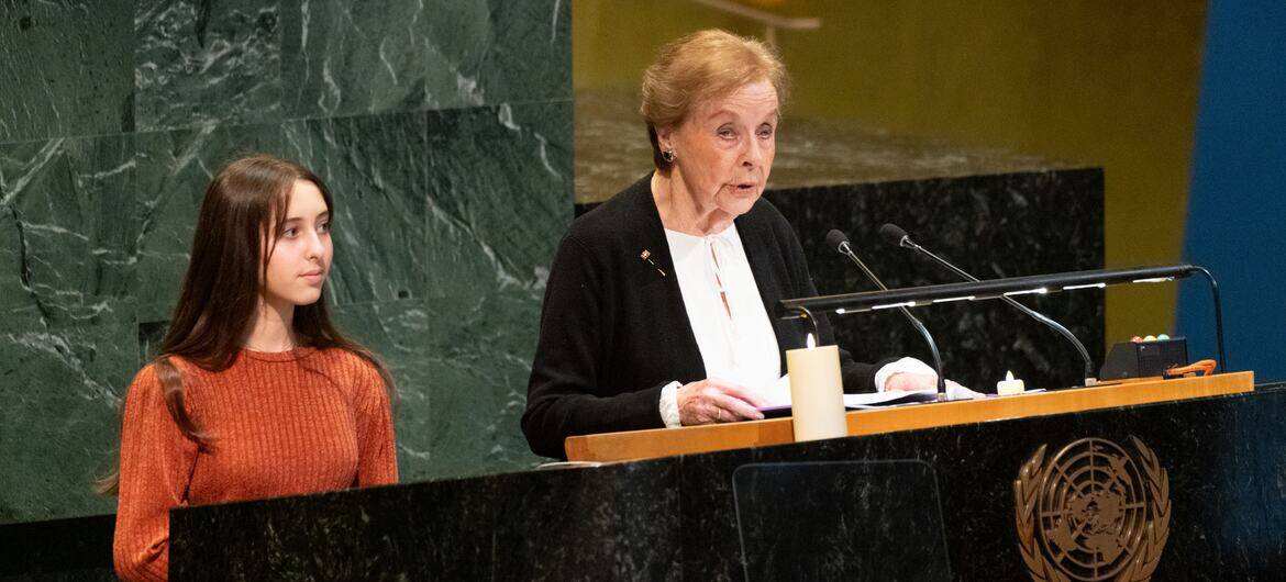 ‘We children saw things that no one should ever have to see’ Holocaust survivor tells the UN