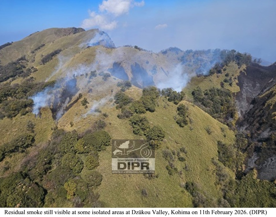 Officials Review Dzükou Forest Fire Situation