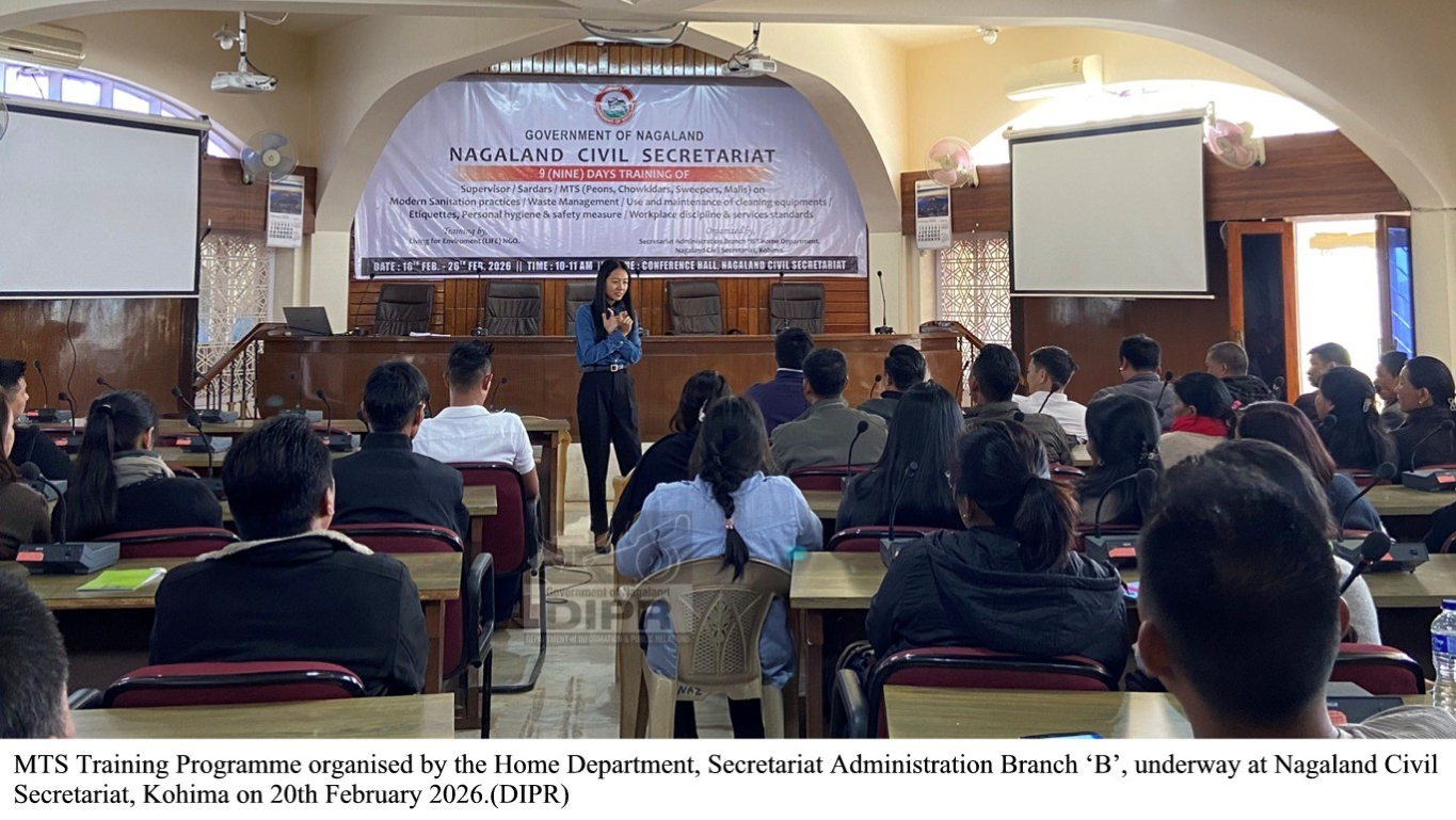 HOME DEPARTMENT LAUNCHES MODERN SANITATION TRAINING FOR NAGALAND CIVIL SECRETARIAT STAFF