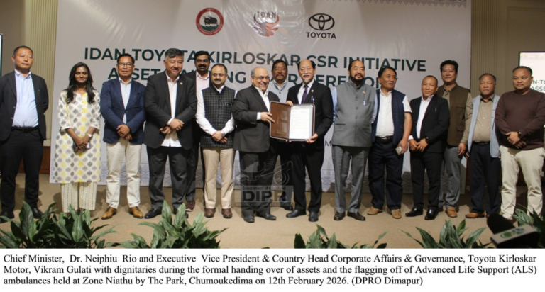 CM Flags Off ALS Ambulances Under IDAN–Toyota CSR in Nagaland