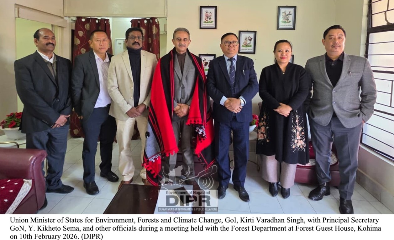 UNION MINISTER KIRTI VARADHAN INTERACTS WITH FOREST DEPARTMENT IN KOHIMA