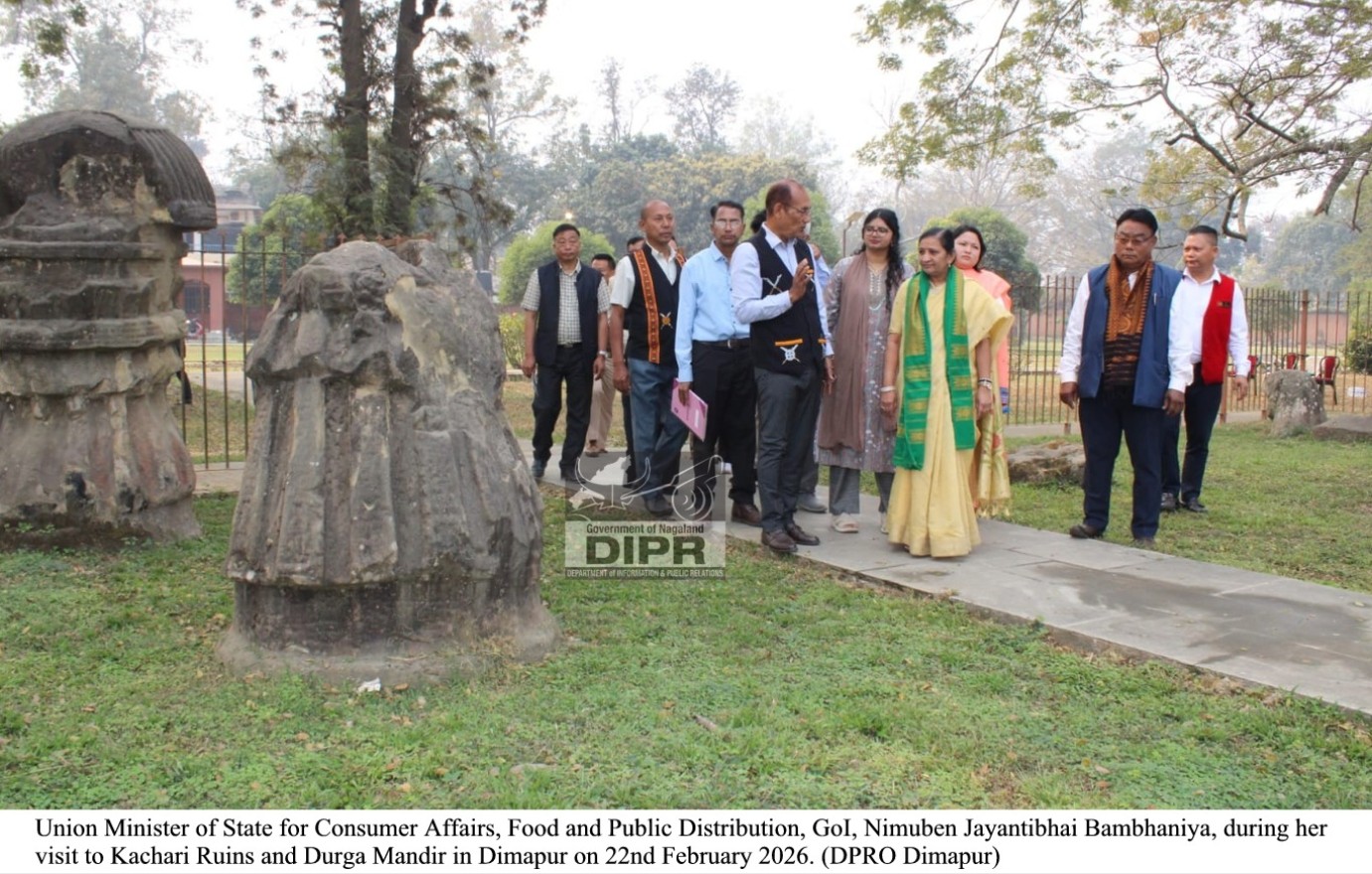 MOS NIMUBEN VISITS KACHARI RUINS, DURGA MANDIR
