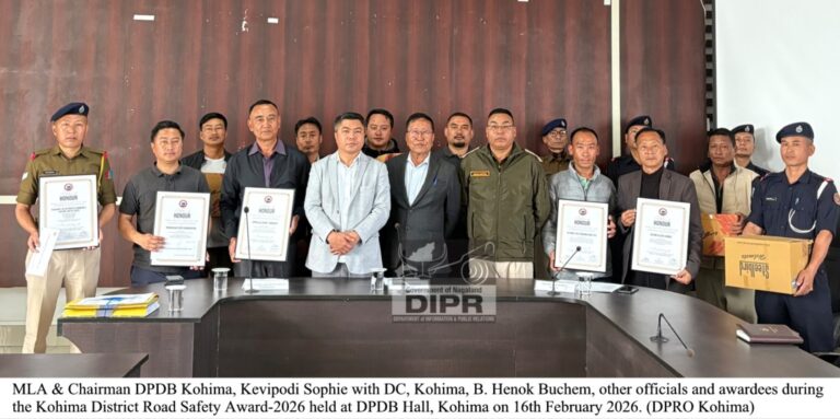 Community Efforts Honoured at Kohima Road Safety Awards