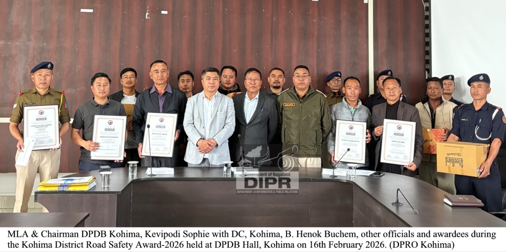 Community Efforts Honoured at Kohima Road Safety Awards