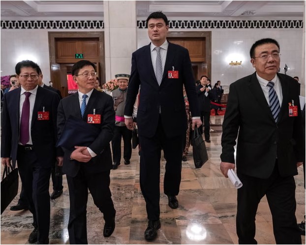 Why does Yao Ming, the 7ft 6in ex-basketballer, attend China’s Two Sessions meetings?