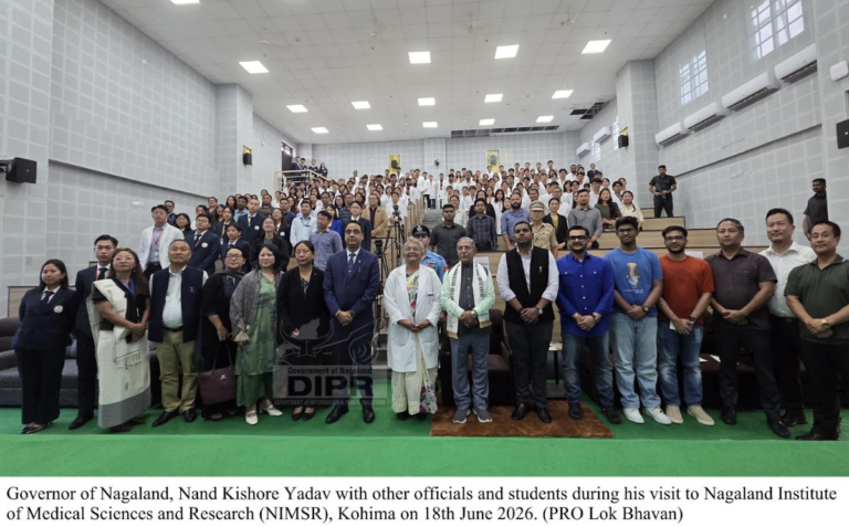 GOVERNOR VISITS NIMSR, REVIEWS PROGRESS OF NAGALAND’S FIRST MEDICAL COLLEGE