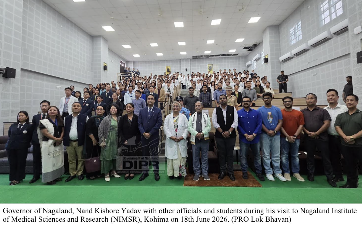 GOVERNOR VISITS NIMSR, REVIEWS PROGRESS OF NAGALAND’S FIRST MEDICAL COLLEGE