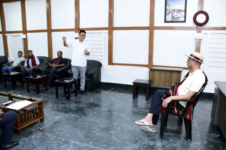 TIPAIMUKH MLA, CSO DELEGATION CALL ON CM KHEMCHAND, RAISE ROAD, POWER AND BANKING ISSUES