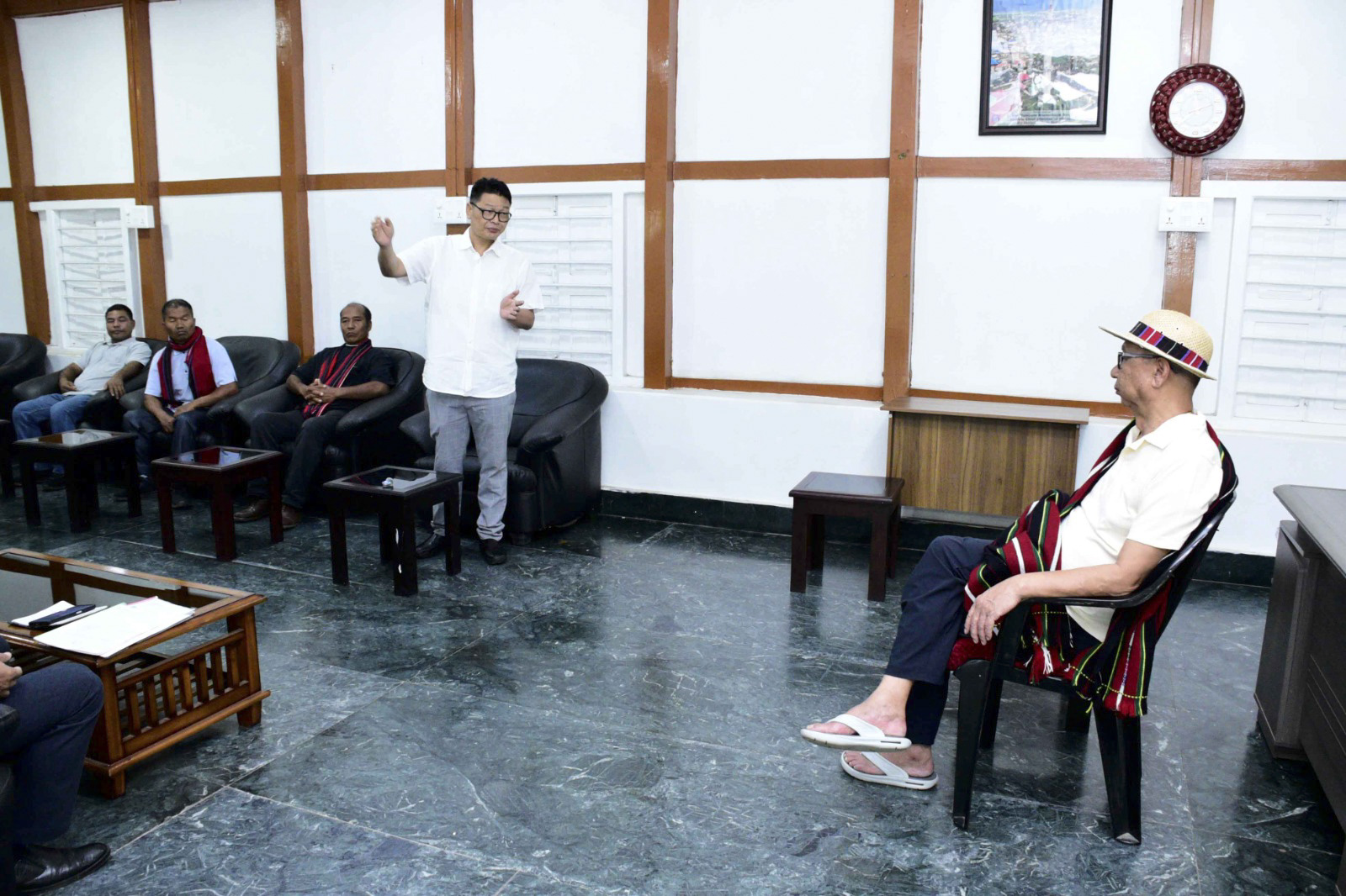 TIPAIMUKH MLA, CSO DELEGATION CALL ON CM KHEMCHAND, RAISE ROAD, POWER AND BANKING ISSUES